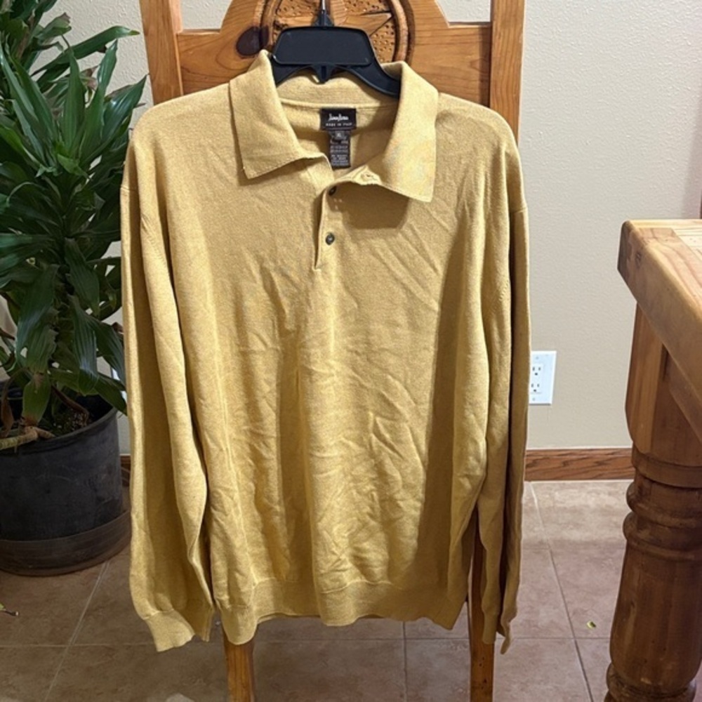 Neiman Marcus Men's Mustard Polo Shirt